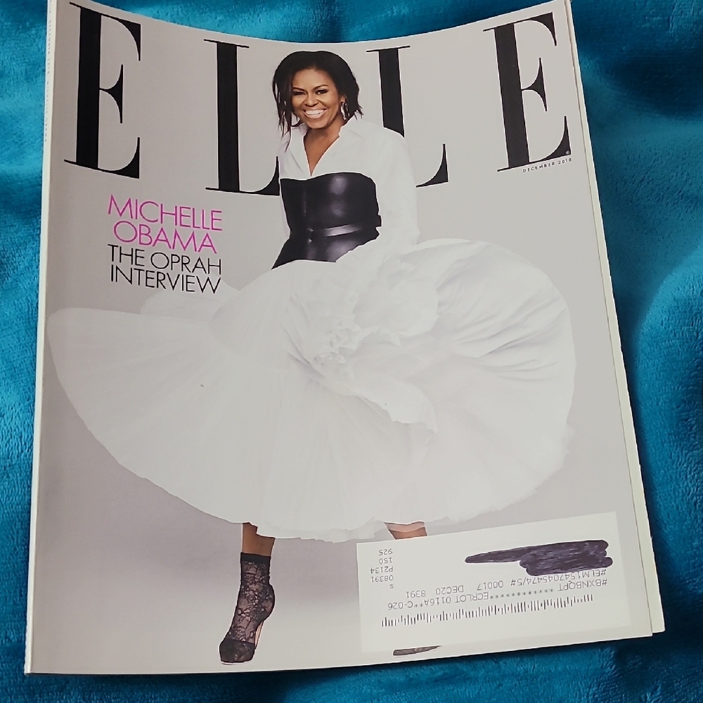 5/$25 Elle Magazine Ft. Michelle Obama December 2018. New.